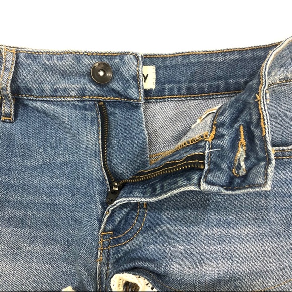 Roxy Festival Lace Hem Denim Shorts - Picture 7 of 7
